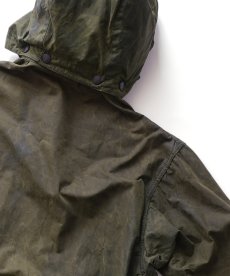 画像18: OLD Barbour "BORDER" WAXED COTTON FIELD COAT with HOOD "MADE IN ENGLAND" (18)