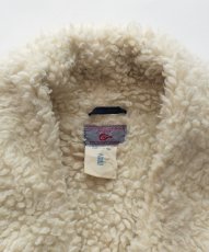 画像8: OLD ETS TERRY CANON DENIM SHAWL COLLAR SNAP SHERPA JACKET "MADE IN ITALY" (8)