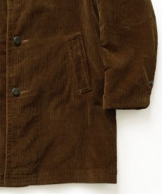 画像5: 60's Sears "Oakbrook Sportswear" WIDE WALE CORDUROY BOA LINING RIB SHAWL COLLAR CAR COAT (5)