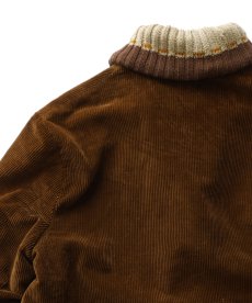 画像6: 60's Sears "Oakbrook Sportswear" WIDE WALE CORDUROY BOA LINING RIB SHAWL COLLAR CAR COAT (6)