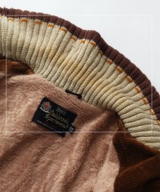 画像15: 60's Sears "Oakbrook Sportswear" WIDE WALE CORDUROY BOA LINING RIB SHAWL COLLAR CAR COAT (15)