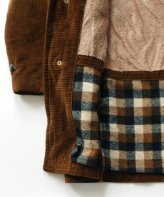 画像12: 60's Sears "Oakbrook Sportswear" WIDE WALE CORDUROY BOA LINING RIB SHAWL COLLAR CAR COAT (12)