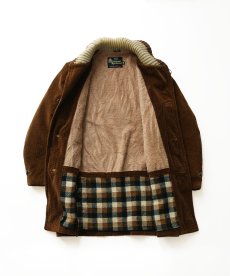 画像2: 60's Sears "Oakbrook Sportswear" WIDE WALE CORDUROY BOA LINING RIB SHAWL COLLAR CAR COAT (2)