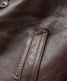 画像15: 60's UNKNOWN BRAND LEATHER WOOL LINING W-BREASTED FRENCH WORK JACKET "Corbusier Jacket" (15)