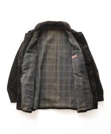 画像2: 〜50's LCD HEAVY COTTON WIDE WALE CORDUROY COTTON CHECK FLANNEL LINING FRENCH HUNTING JACKET (2)