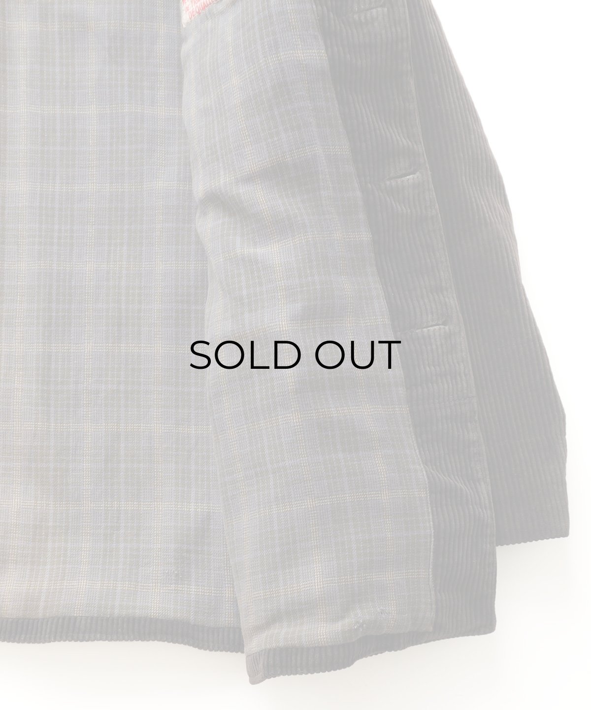 画像15: 〜50's LCD HEAVY COTTON WIDE WALE CORDUROY COTTON CHECK FLANNEL LINING FRENCH HUNTING JACKET (15)