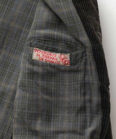 画像14: 〜50's LCD HEAVY COTTON WIDE WALE CORDUROY COTTON CHECK FLANNEL LINING FRENCH HUNTING JACKET (14)