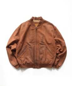 画像1: 90's Timberland NUBUCK LEATHER ZIP BLOUSON (1)
