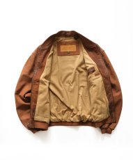 画像2: 90's Timberland NUBUCK LEATHER ZIP BLOUSON (2)