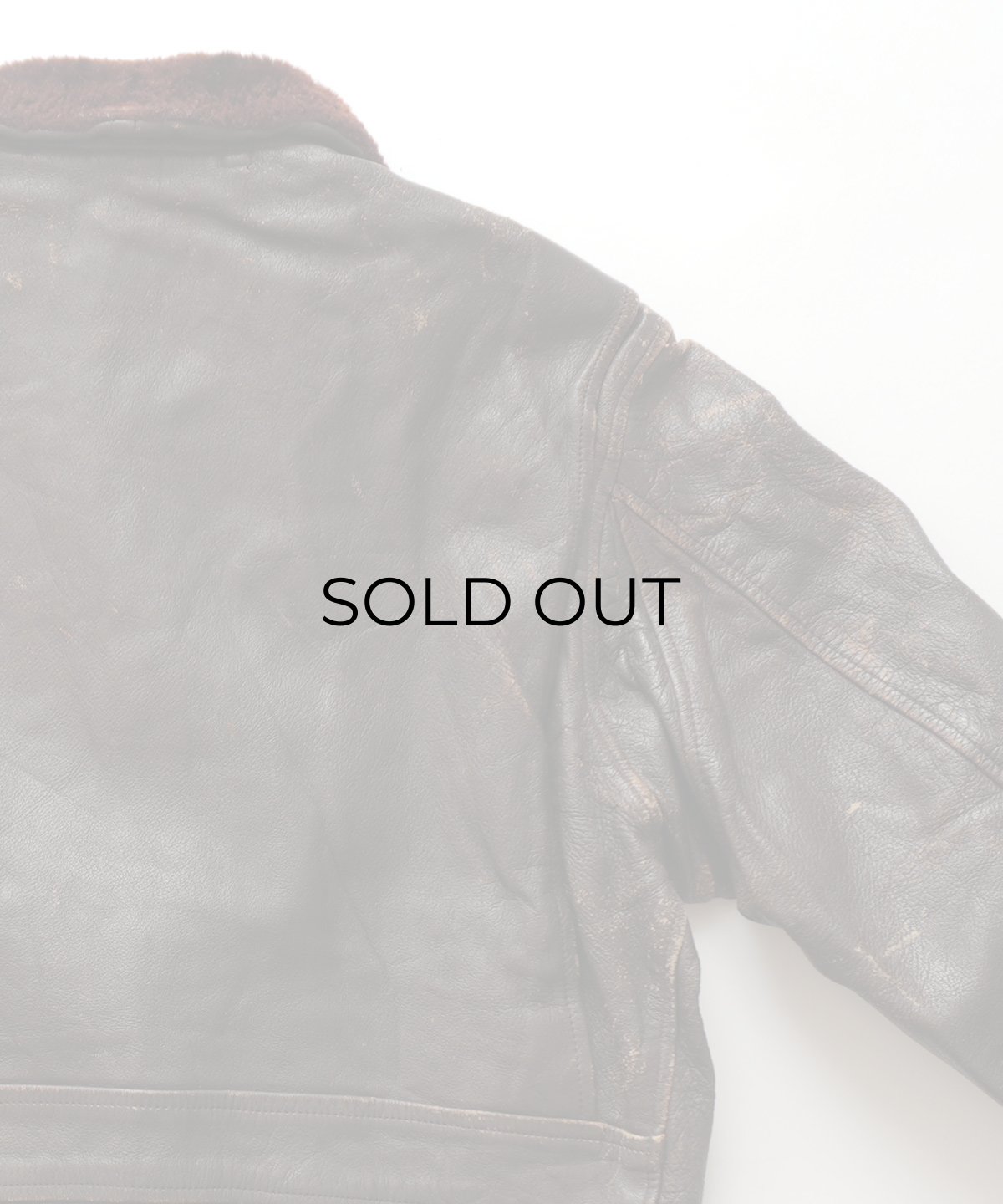 画像9: 60's US NAVY "G-1" GOATSKIN LEATHER MOUTON COLLAR ZIP FLIGHT JACKET (9)