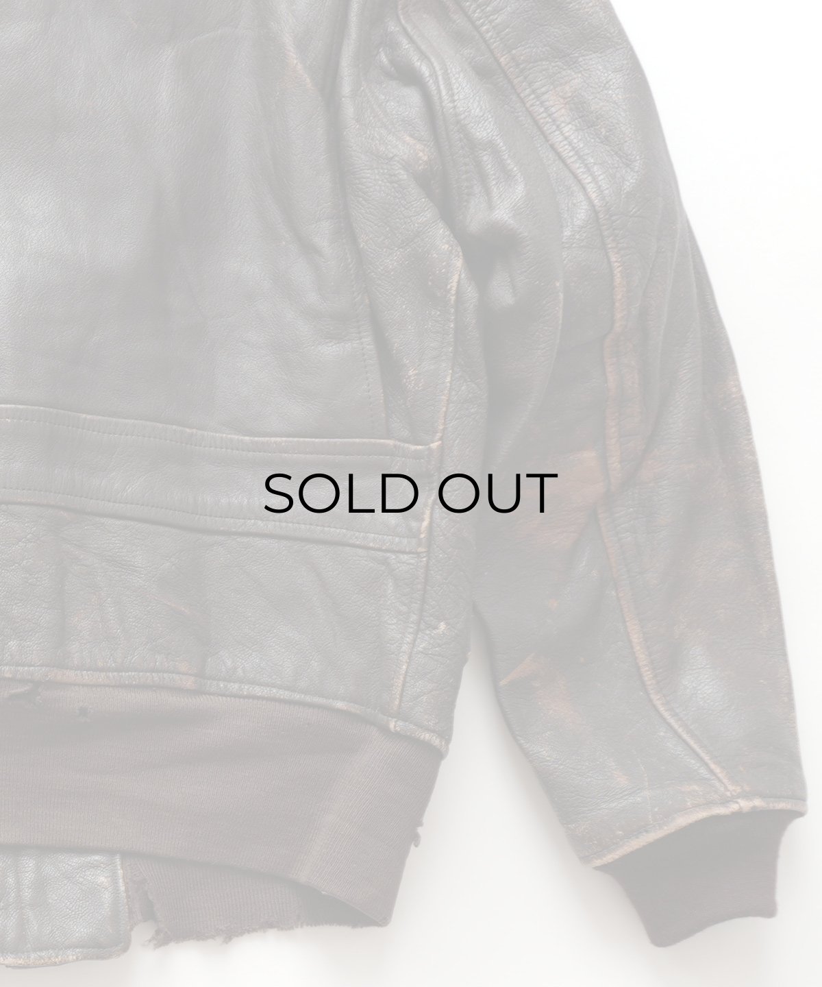 画像11: 60's US NAVY "G-1" GOATSKIN LEATHER MOUTON COLLAR ZIP FLIGHT JACKET (11)