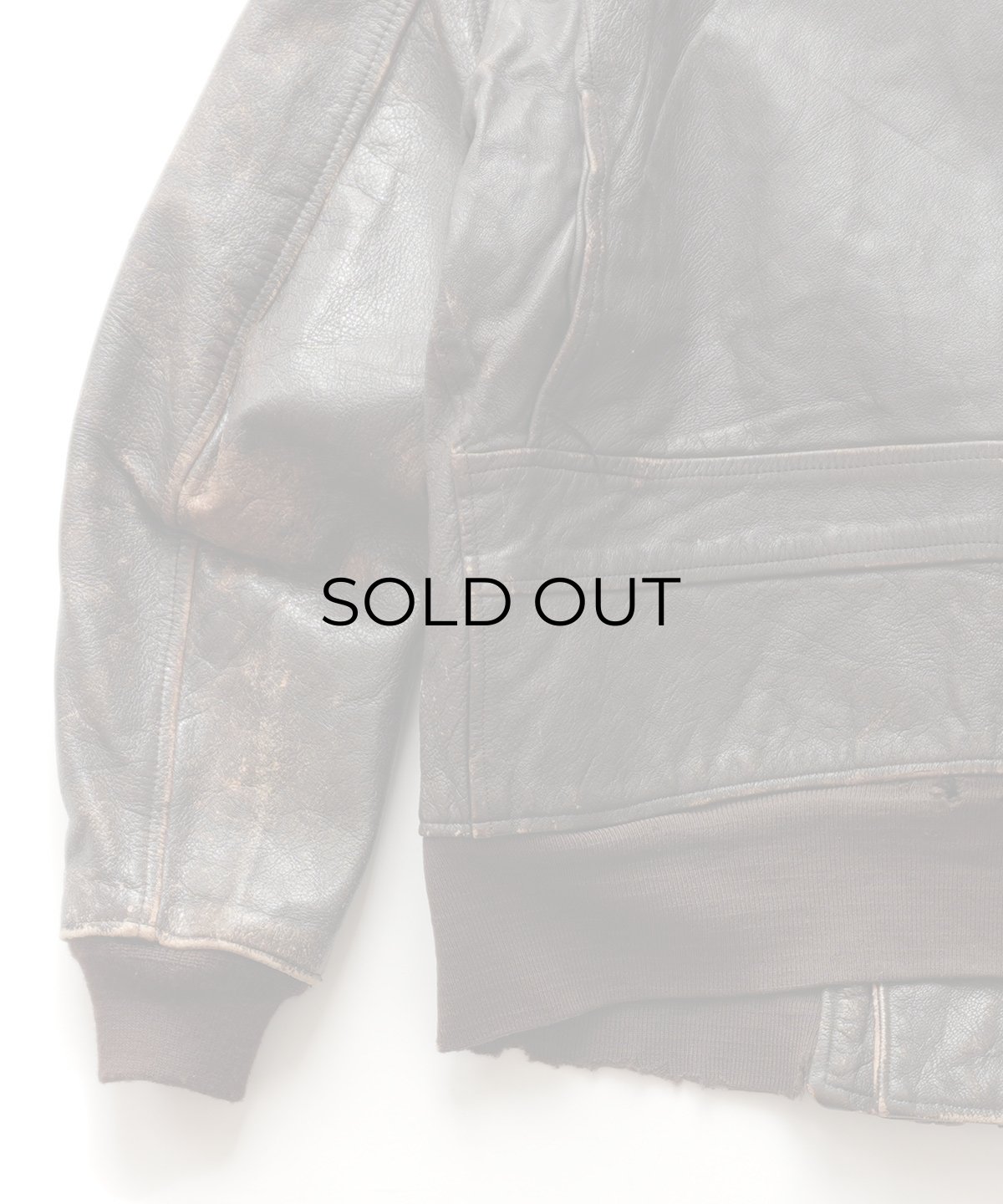 画像10: 60's US NAVY "G-1" GOATSKIN LEATHER MOUTON COLLAR ZIP FLIGHT JACKET (10)