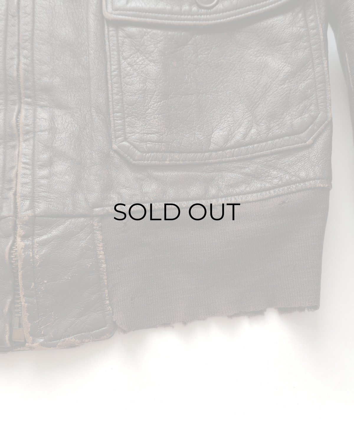 画像6: 60's US NAVY "G-1" GOATSKIN LEATHER MOUTON COLLAR ZIP FLIGHT JACKET (6)