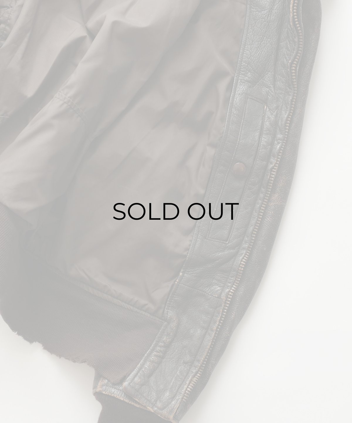 画像19: 60's US NAVY "G-1" GOATSKIN LEATHER MOUTON COLLAR ZIP FLIGHT JACKET (19)