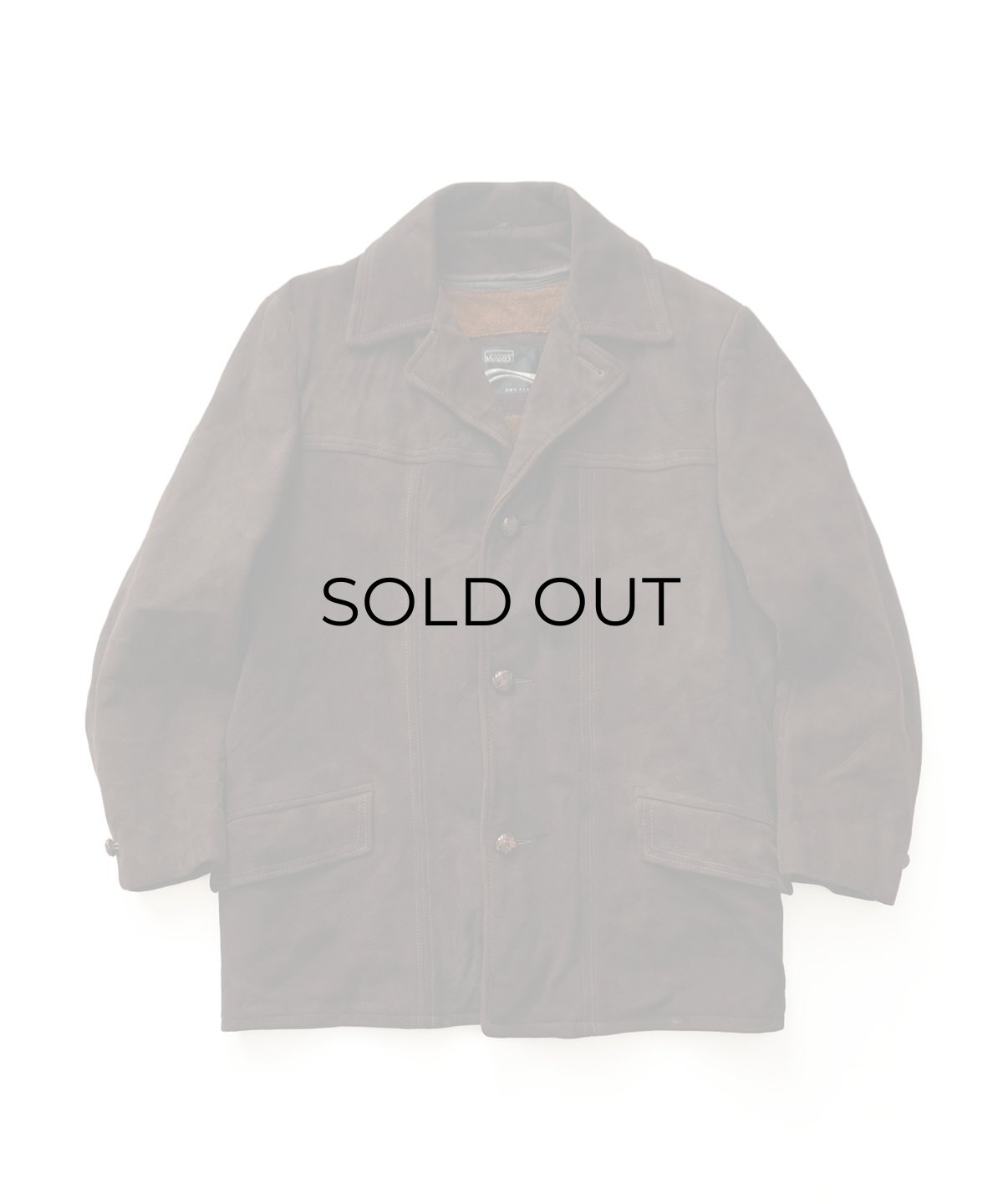 画像1: 70's MONTGOMERY WARD NUBUCK LEATHER CAR COAT with BOA LINER (1)