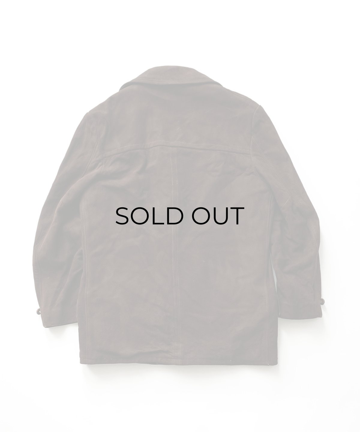 画像5: 70's MONTGOMERY WARD NUBUCK LEATHER CAR COAT with BOA LINER (5)