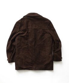 画像5: 70's MONTGOMERY WARD NUBUCK LEATHER CAR COAT with BOA LINER (5)