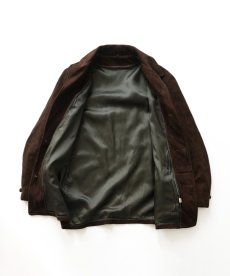 画像3: 70's MONTGOMERY WARD NUBUCK LEATHER CAR COAT with BOA LINER (3)