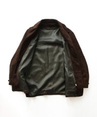 画像3: 70's MONTGOMERY WARD NUBUCK LEATHER CAR COAT with BOA LINER (3)