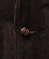 画像12: 70's MONTGOMERY WARD NUBUCK LEATHER CAR COAT with BOA LINER (12)