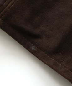 画像16: 70's MONTGOMERY WARD NUBUCK LEATHER CAR COAT with BOA LINER (16)