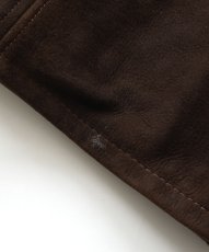 画像16: 70's MONTGOMERY WARD NUBUCK LEATHER CAR COAT with BOA LINER (16)