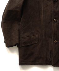 画像7: 70's MONTGOMERY WARD NUBUCK LEATHER CAR COAT with BOA LINER (7)