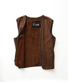 画像4: 70's MONTGOMERY WARD NUBUCK LEATHER CAR COAT with BOA LINER (4)