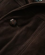 画像11: 70's MONTGOMERY WARD NUBUCK LEATHER CAR COAT with BOA LINER (11)