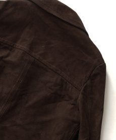 画像8: 70's MONTGOMERY WARD NUBUCK LEATHER CAR COAT with BOA LINER (8)