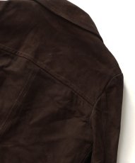画像8: 70's MONTGOMERY WARD NUBUCK LEATHER CAR COAT with BOA LINER (8)