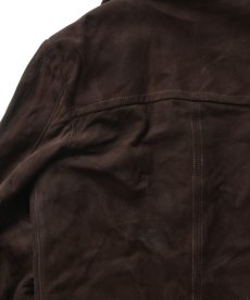画像9: 70's MONTGOMERY WARD NUBUCK LEATHER CAR COAT with BOA LINER (9)