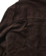 画像9: 70's MONTGOMERY WARD NUBUCK LEATHER CAR COAT with BOA LINER (9)