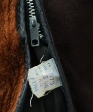 画像14: 70's MONTGOMERY WARD NUBUCK LEATHER CAR COAT with BOA LINER (14)