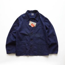 画像1: OLD N und A COTTON HERRINGBONE TWILL GERMAN WORK JACKET "ONE WASHED" (1)