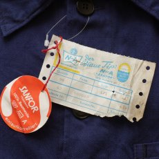 画像7: OLD N und A COTTON HERRINGBONE TWILL GERMAN WORK JACKET "ONE WASHED" (7)