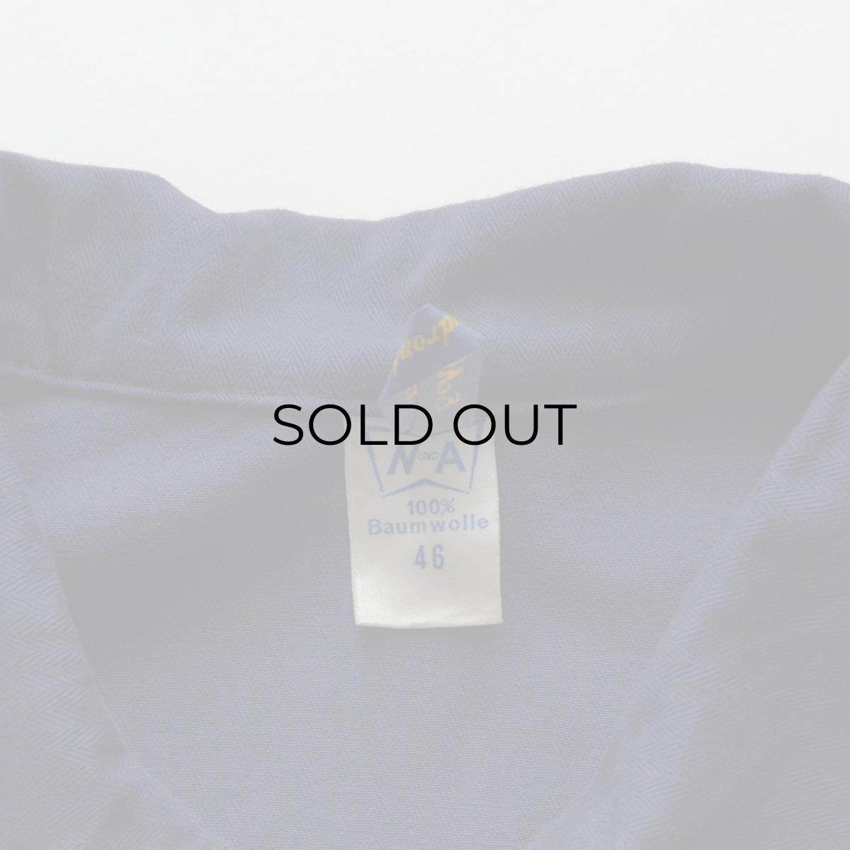画像6: OLD N und A COTTON HERRINGBONE TWILL GERMAN WORK JACKET "ONE WASHED" (6)