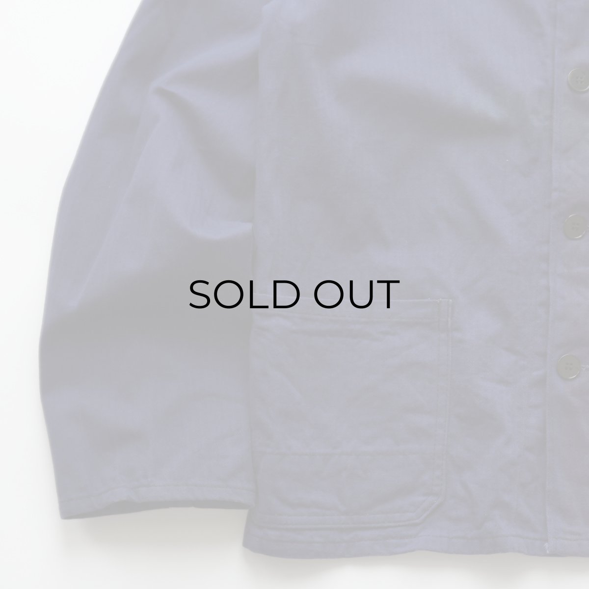 画像5: OLD N und A COTTON HERRINGBONE TWILL GERMAN WORK JACKET "ONE WASHED" (5)