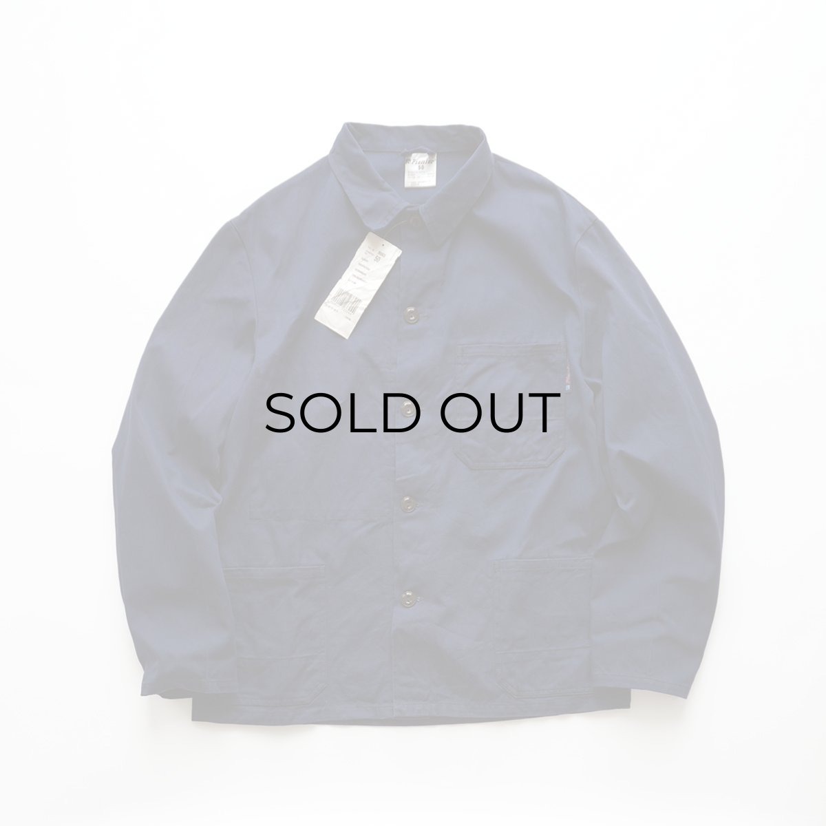 画像1: OLD Pionier COTTON DRILL GERMAN WORK JACKET "ONE WASHED" (1)