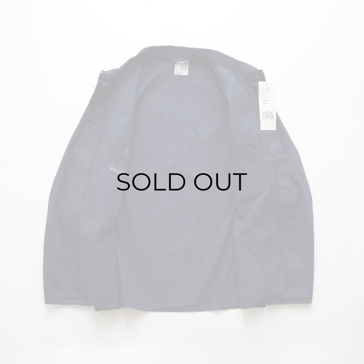 画像2: OLD Pionier COTTON DRILL GERMAN WORK JACKET "ONE WASHED" (2)