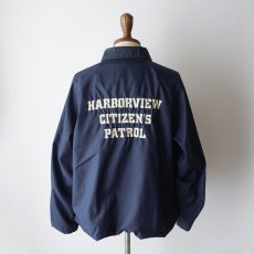 画像13: 80's HARTWELL NYLON BACK PRINT FLANNEL LINED SNAP COACH JACKET "HARBORVIEW CITIZEN'S PATROL" "MADE IN USA" (13)