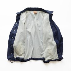 画像2: 80's HARTWELL NYLON BACK PRINT FLANNEL LINED SNAP COACH JACKET "HARBORVIEW CITIZEN'S PATROL" "MADE IN USA" (2)