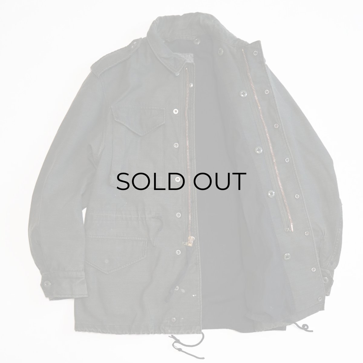 画像2: 60's US ARMY M-51 COTTON NYLON SATEEN FIELD JACKET "OVER DYE" (2)