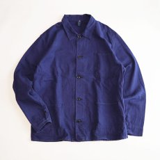 画像1: OLD UNKNOWN BRAND COTTON TWILL EURO WORK JACKET (1)