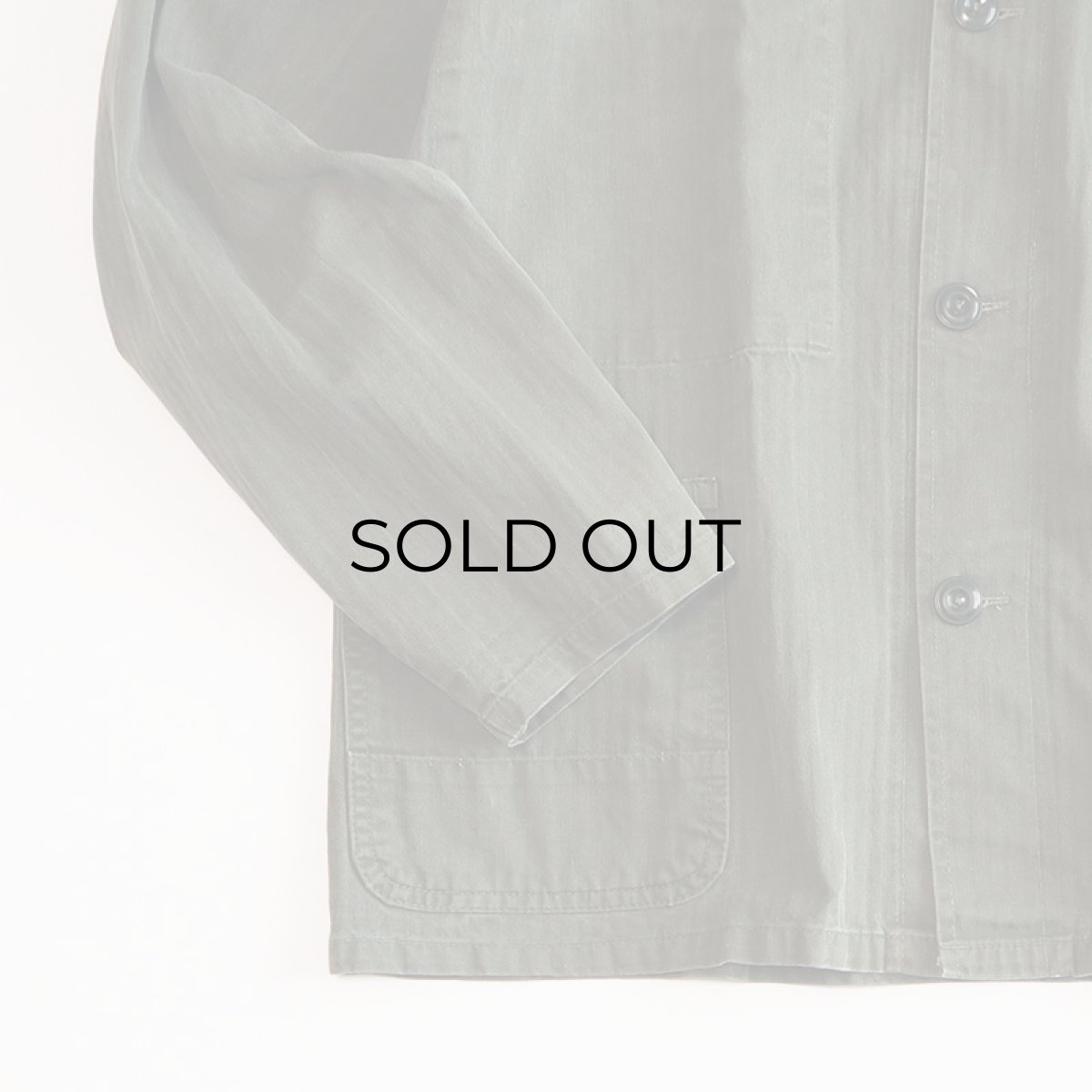 画像5: OLD a Pionier COTTON HERRINGBONE TWILL GERMAN WORK JACKET (5)