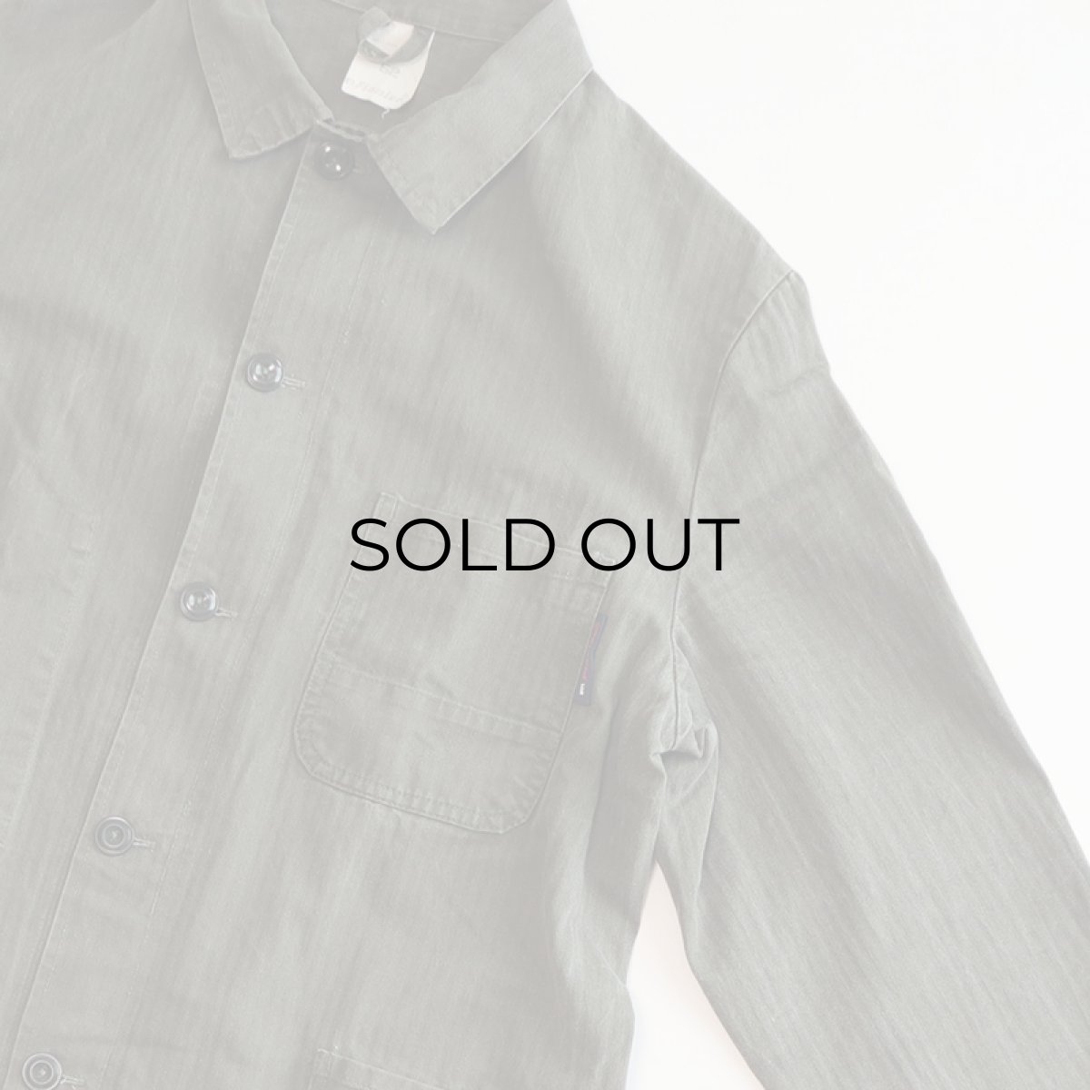 画像4: OLD a Pionier COTTON HERRINGBONE TWILL GERMAN WORK JACKET (4)