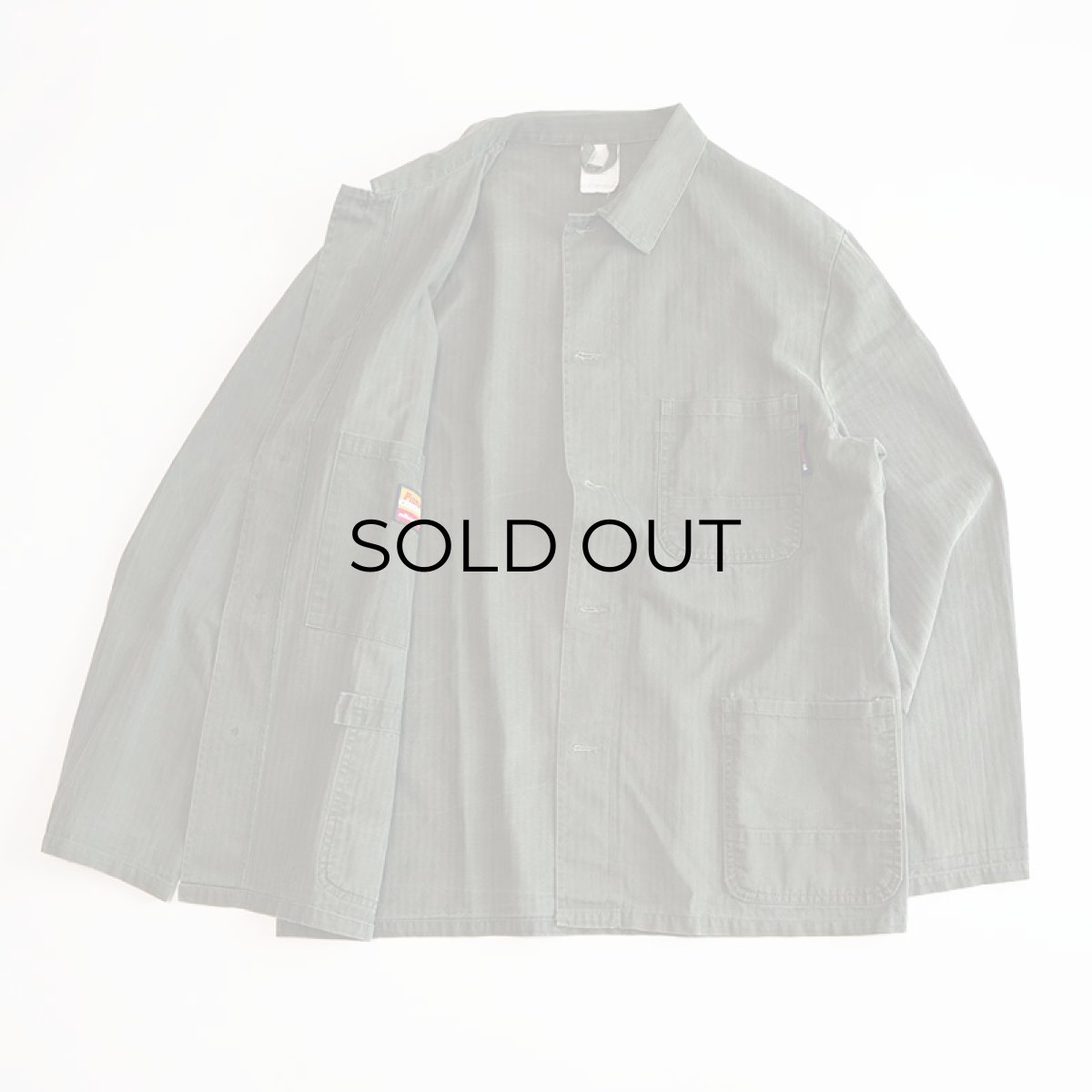 画像3: OLD a Pionier COTTON HERRINGBONE TWILL GERMAN WORK JACKET (3)