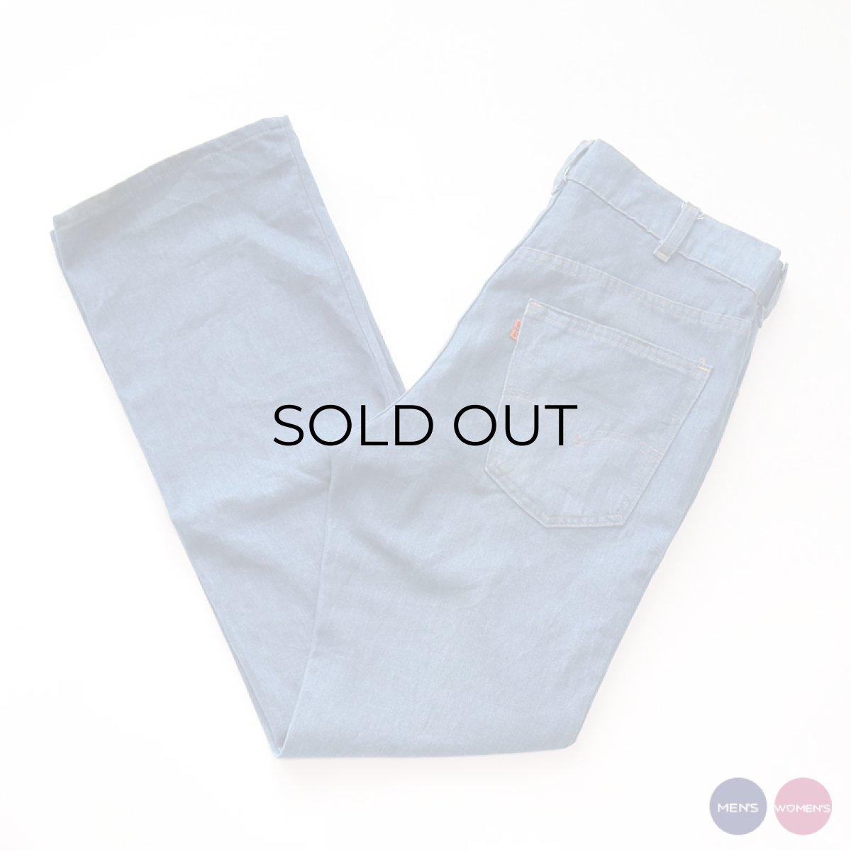 画像1: 80's LEVI'S 547 Lt.Oz DENIM FLARE PANTS "made in USA" 【W32 x L31 程度】 (1)