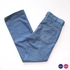 画像1: 80's LEVI'S 547 Lt.Oz DENIM FLARE PANTS "made in USA" 【W32 x L31 程度】 (1)