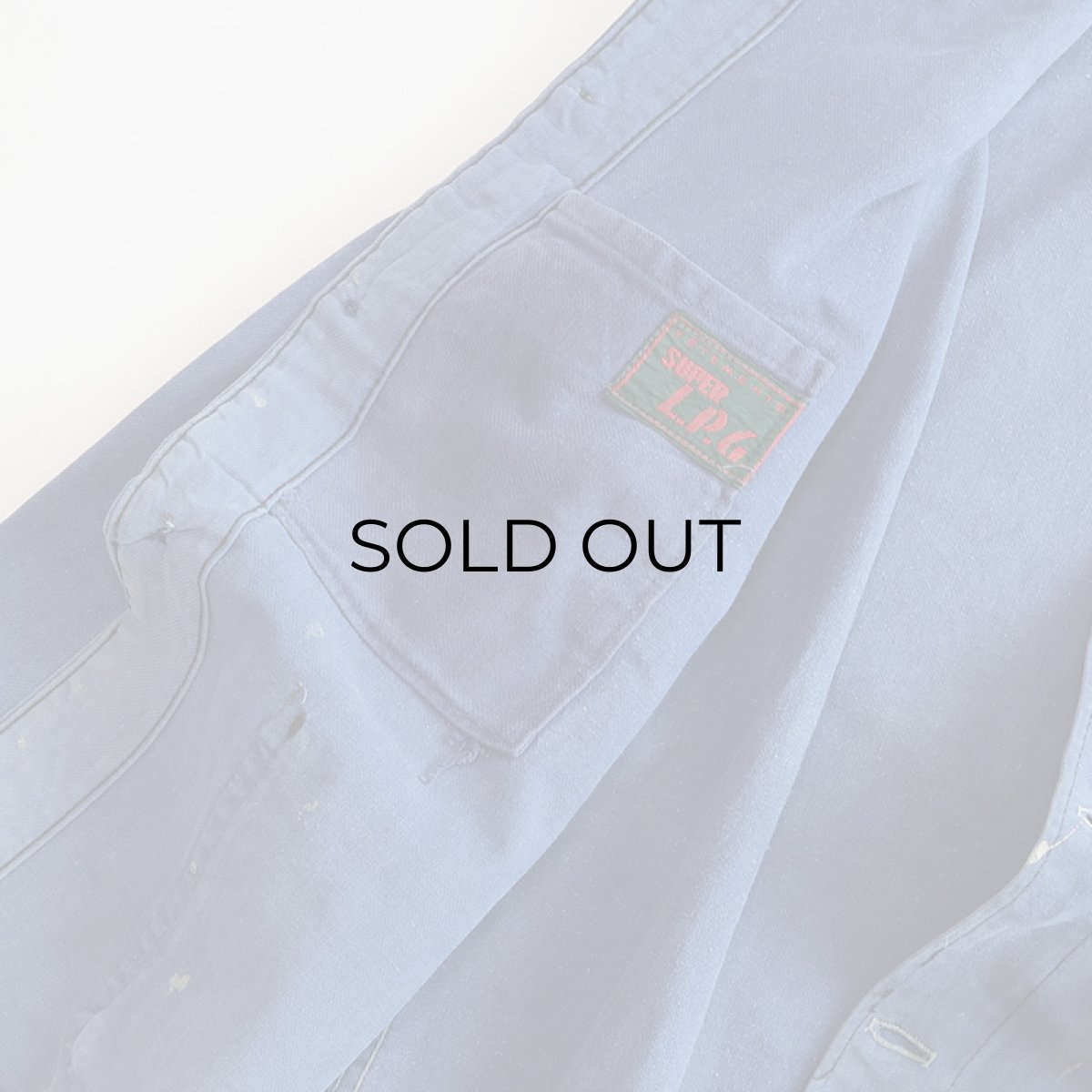 画像6: OLD SUPER L.P.G. COTTON TWILL FRENCH WORK JACKET (6)